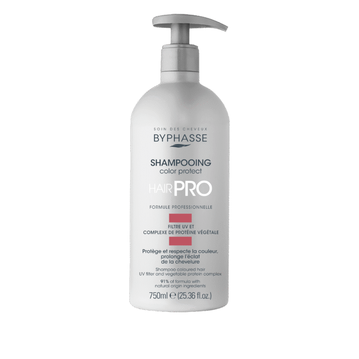 Šampoon Byphasse HAIR PRO COLOR värvikaitsega šampoon värvitud juustele 750ml - Image 2