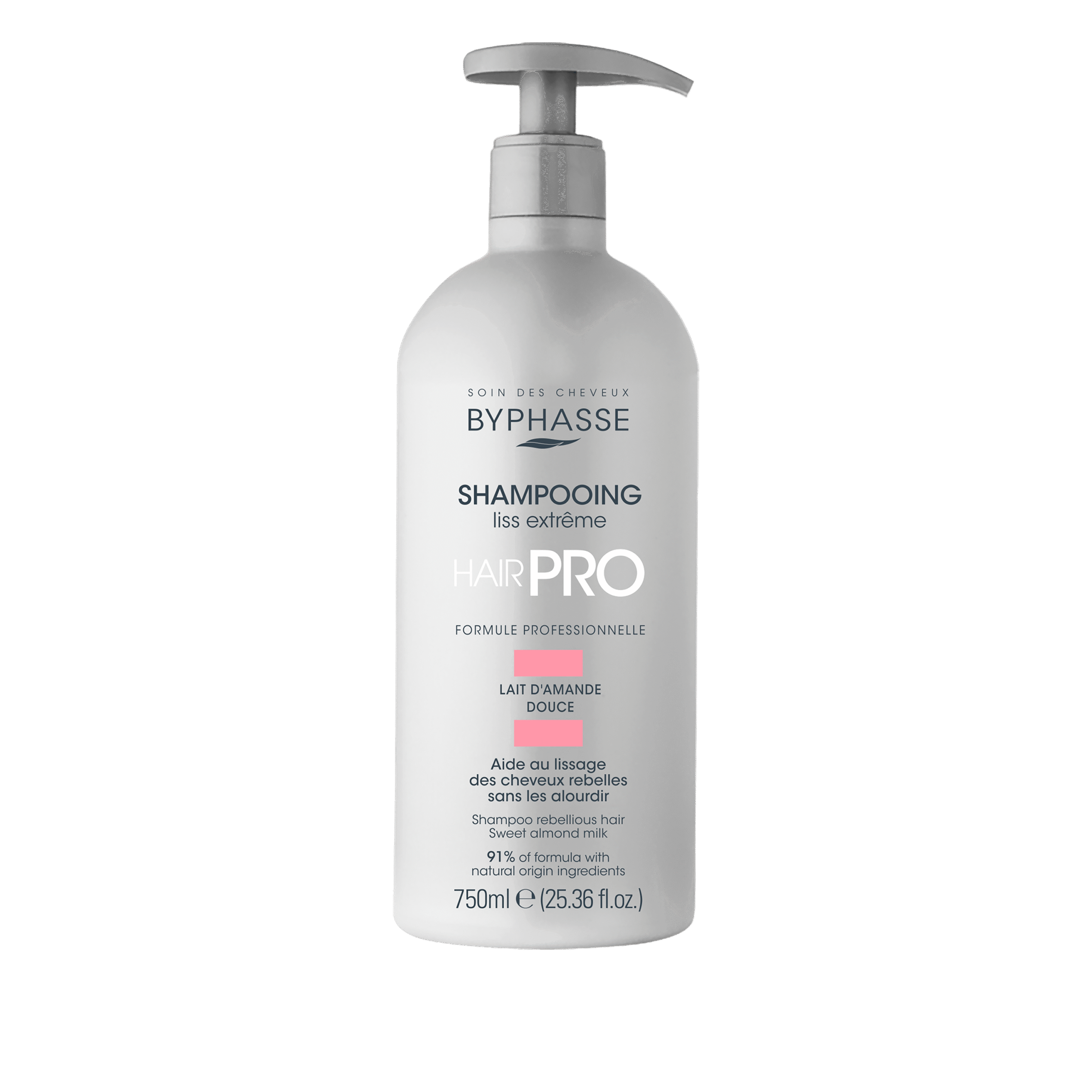Šampoon Byphasse HAIR PRO LISS sirgendav kahustele juustele 750ml - Image 2