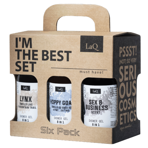 Kinkekomplekt LaQ dušigeelid MINI Lucky Men