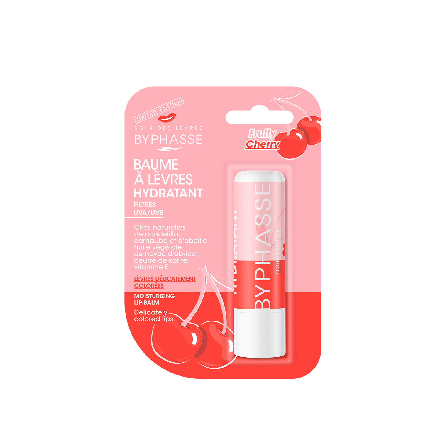 Huulepalsam Byphasse kirsilõhnaline tooniv 4,8g